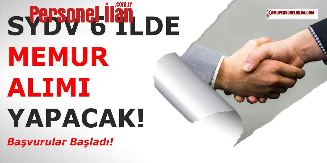 SYDV' ler 5 ilde 10 Devlet Memuru Alımı Başvuru Ekranı Açıldı!