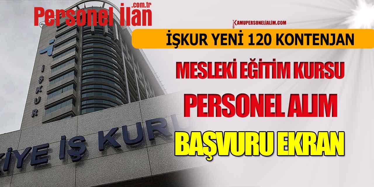 Yeni İşçi Alımı 120 Kontenjan! İŞKUR MEK Personel Alımı Başvuru Ekranı
