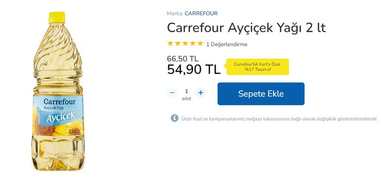 Zincir marketten son dakika kampanya geldi! Ayçiçek yağının litresi o markette 27 TL'den satılıyor