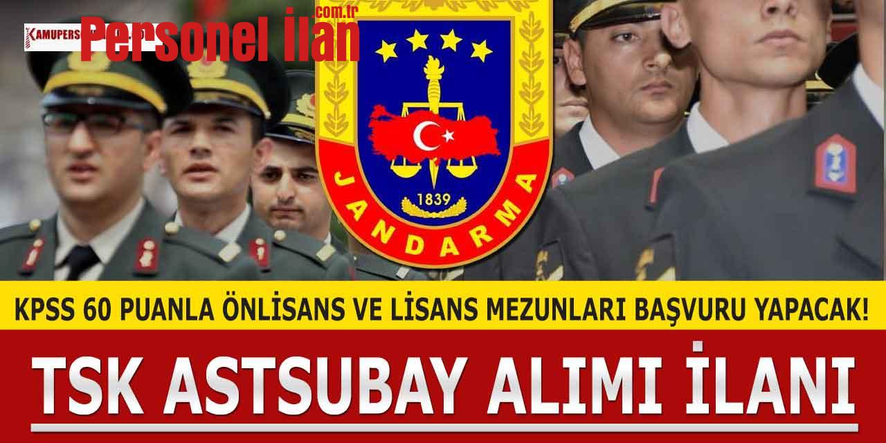 TSK KPSS 60 Puanla Astsubay Alımı İlanı (önlisans-lisans)