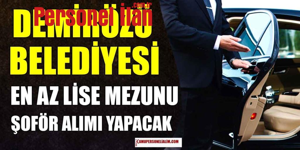 Demirözü Belediyesi En Az Lise Mezunu KPSS'siz Şoför Alımı İlanı (İŞKUR)