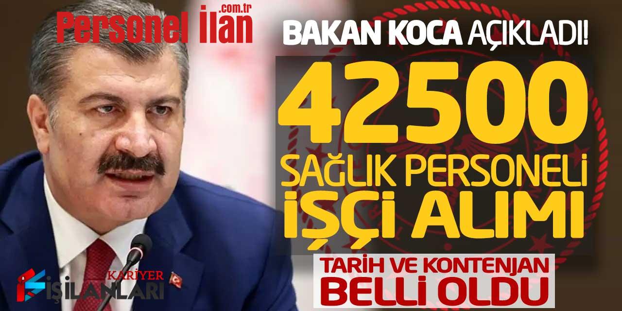 Bakan Koca Açıkladı 42.500 Sağlık Personeli İşçi Alımı! Tarih ve Kontenjanlar