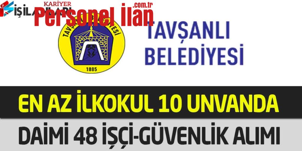 Belediye Başkanlığı En Az İlkokul Mezunu Üst Yaş Yok 48 Kamu İşçi Alımı