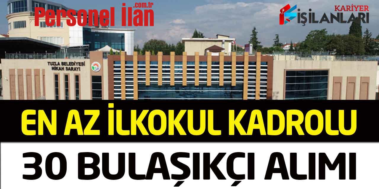 Belediye Sürekli Kadroda En Az İlkokul Mezun 30 Bulaşıkçı Alımı