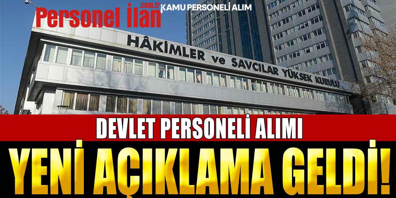 HSK Devlet Personeli Alımı Hakkında Yeni Açıklama
