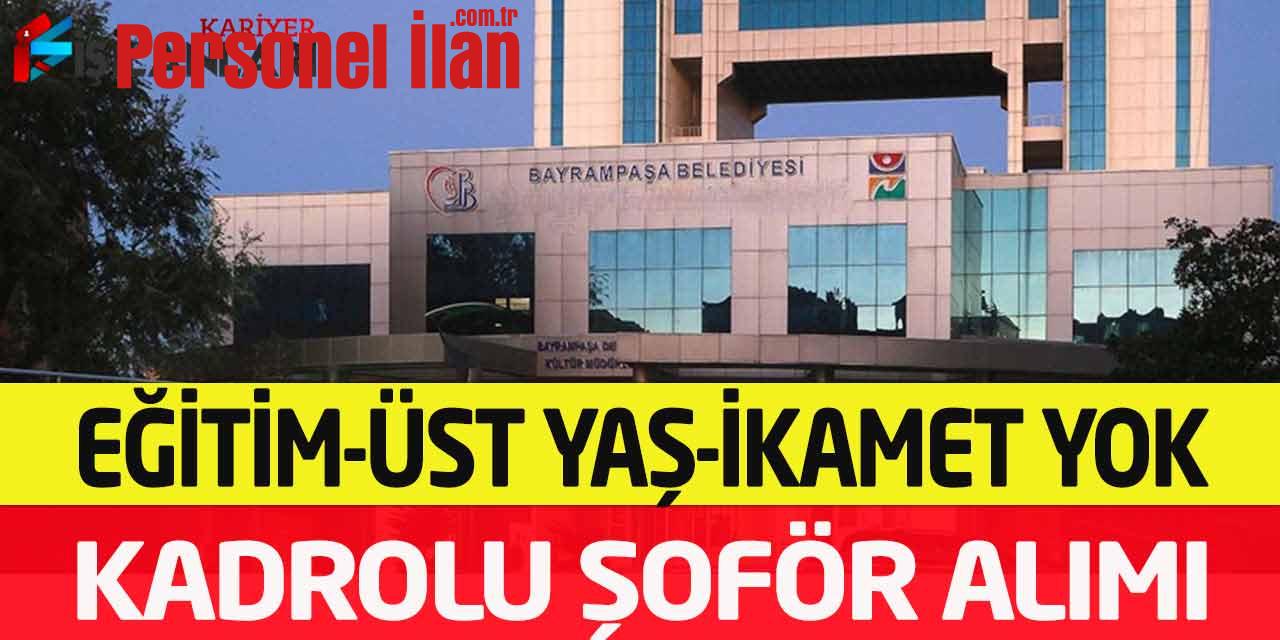 Kamu Kurumu Eğitim-Üst Yaş-İkamet Yok Kadrolu Şoför Personel Alımı