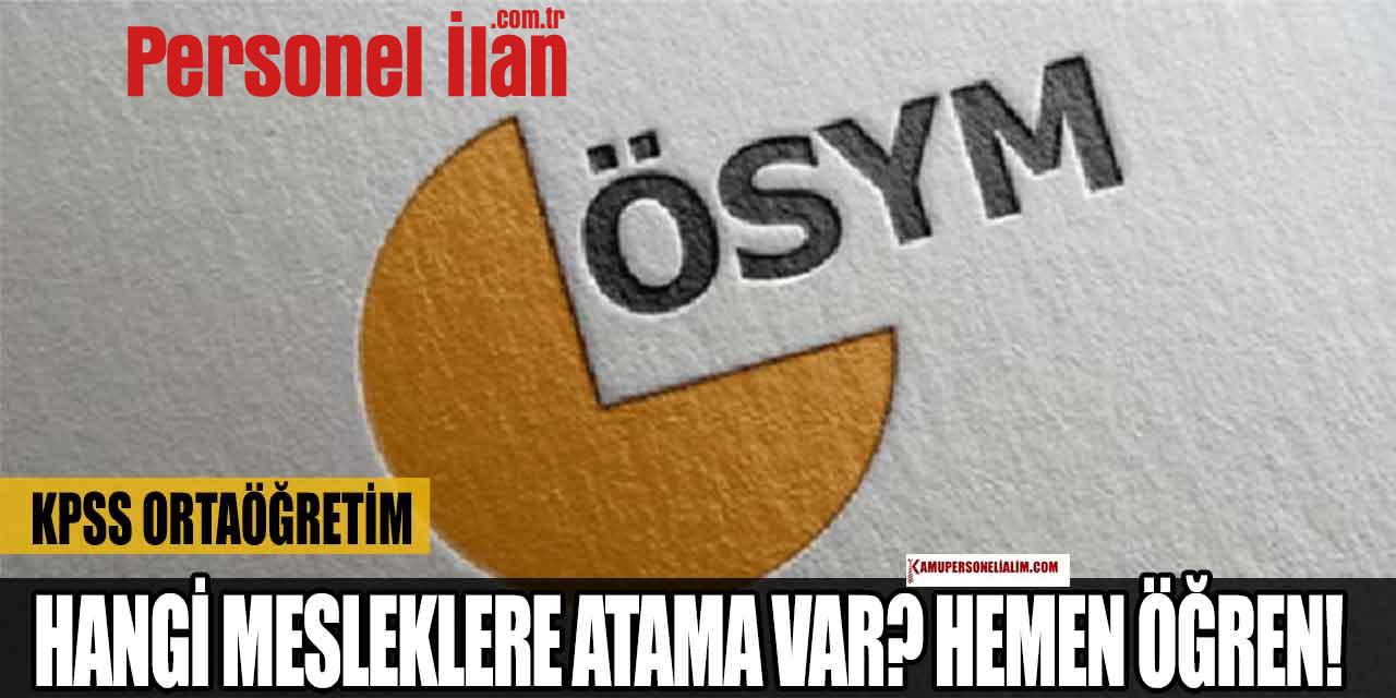 Lise KPSS Sonucu İle Kamu Personeli Alımı Başvurusu Yapılacak