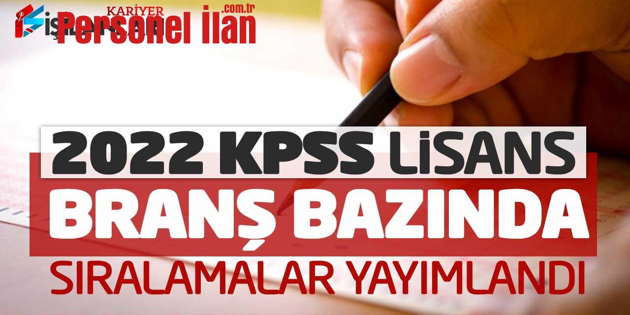 ÖSYM’de Açıklandı! 2022 KPSS Lisans Branş Bazında Sıralamalar Yayımlandı