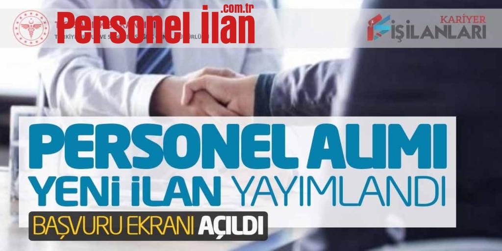 Sağlık Bakanlığı Personel Alımı Yeni İlanı Yayımlandı! Başvuru Ekranı Açıldı