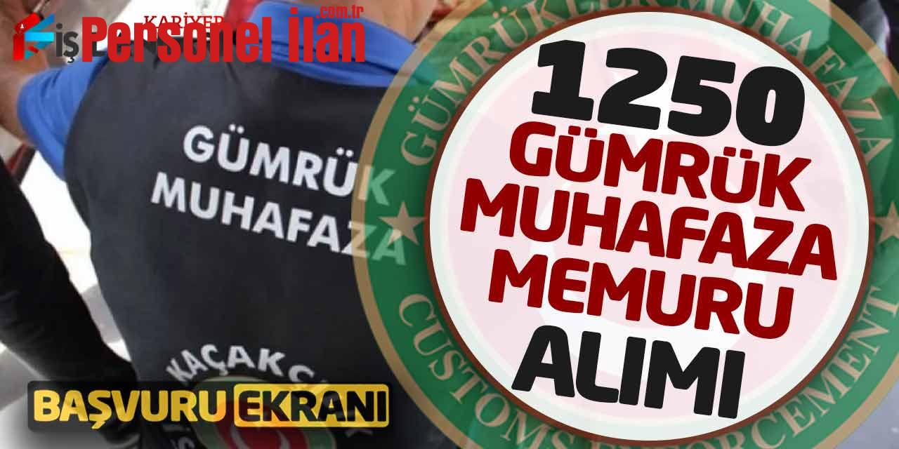 Sözleşmeli 1.250 Gümrük Muhafaza Memuru Alımı Online Başvuruları