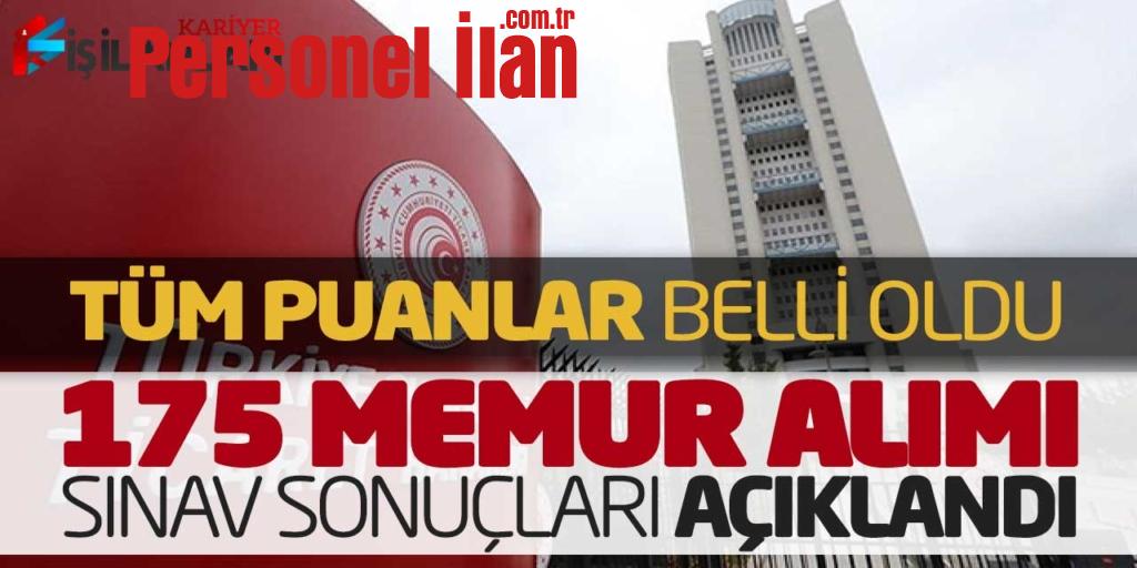 Tüm Puanlar Belli Oldu! 175 Memur Alımı Sınav Sonuçları Açıklandı (Ticaret Bakanlığı)