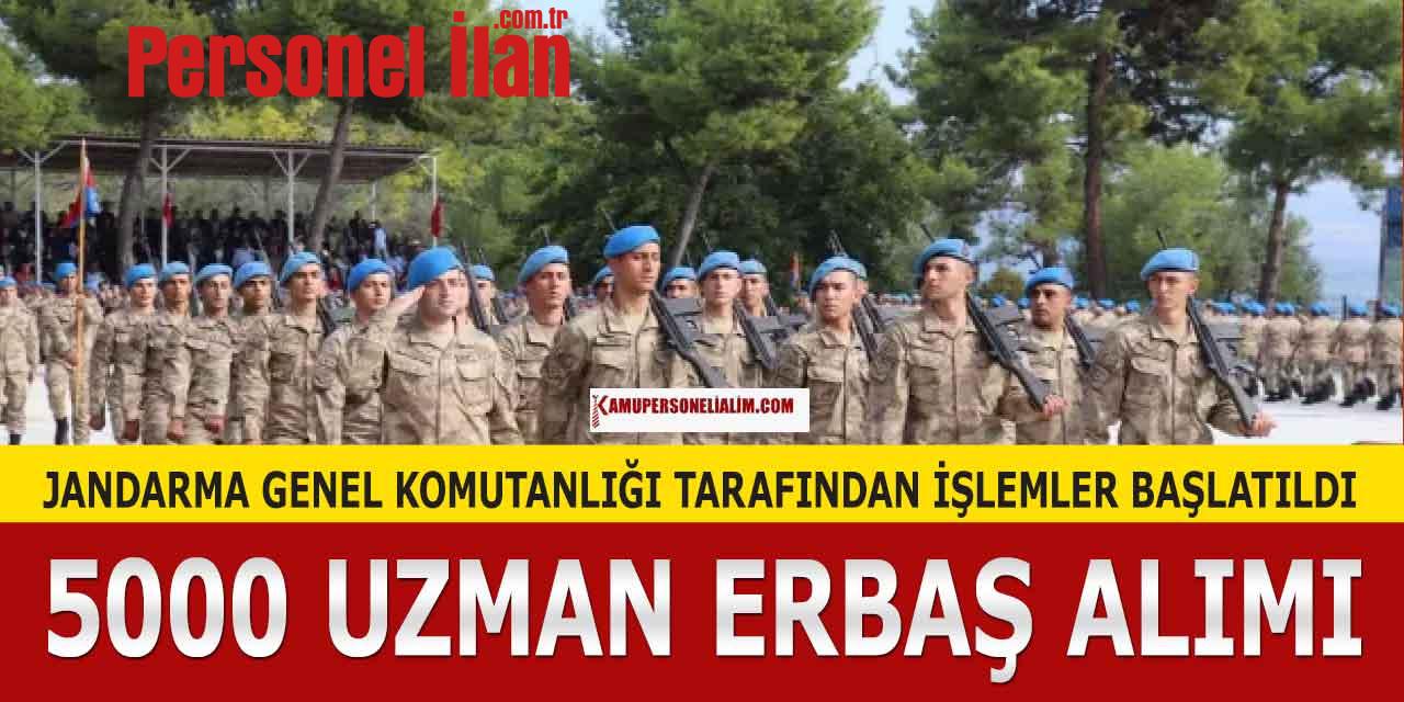 Jandarma 5000 Uzman Erbaş Alımı İşlemleri Başladı