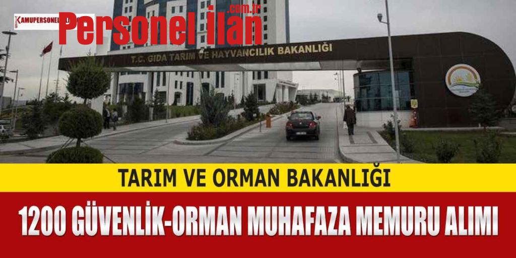 Tarım Bakanlığı 1200 Güvenlik ve Orman Muhafaza Memuru Kılavuzu Yayınlandı