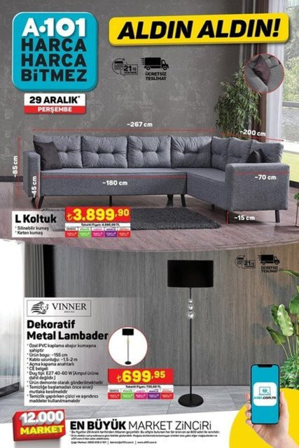 Yarın erken giden alacak! A101 29 Aralık çeyiz ürünlerinde büyük indirim yapacak - Resim : 2