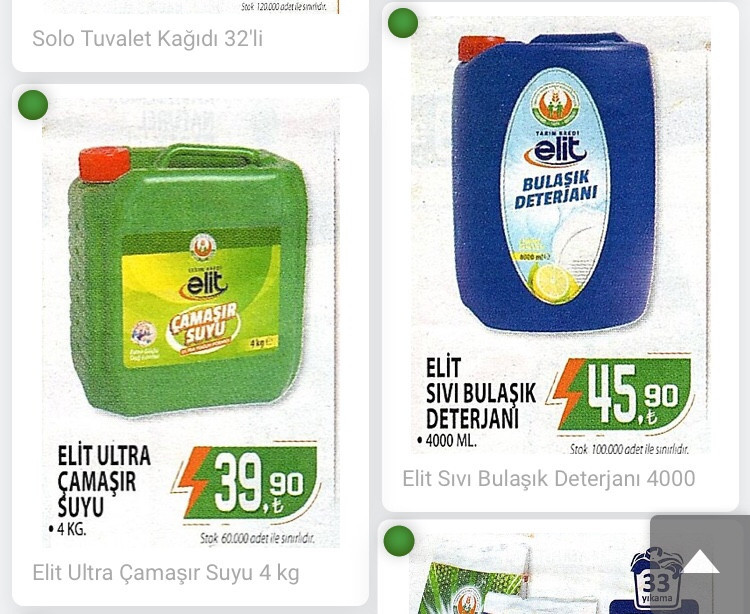 Tarım Kredi Marketlerinde yılbaşı indirimleri yarın bitiyor! 5 kg toz çamaşır deterjanı 83 TL - Resim : 2