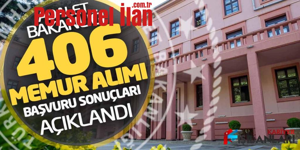 Adalet Bakanlığı 406 Memur Alımı Başvuru Sonuçları Açıklandı