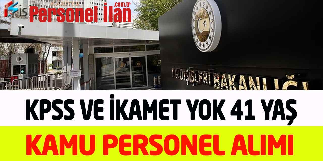 Almanya Türk Uyruklu En Az Lise KPSS Şartsız Kamu Personeli Alımı
