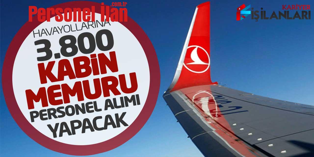 Havayollarına 3.800 Yeni Kabin Memuru Personel Alımı Yapılacak