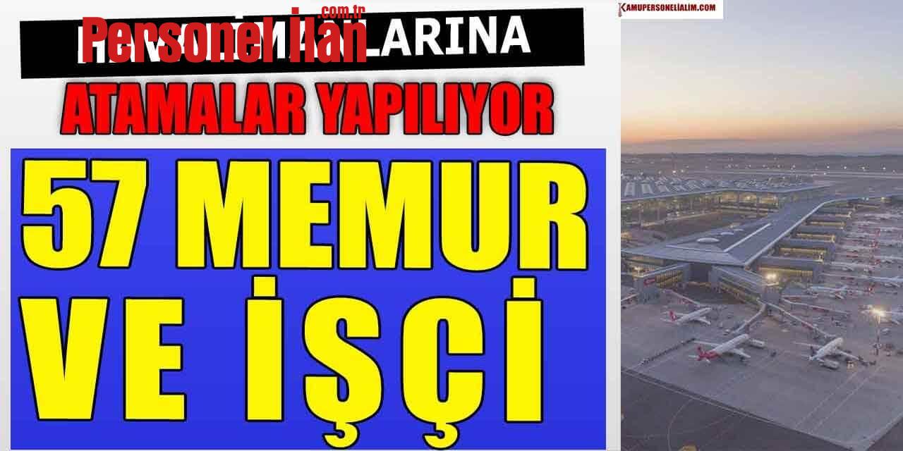 İGA Ve Havalimanları Personel Alımı 57 Kadro