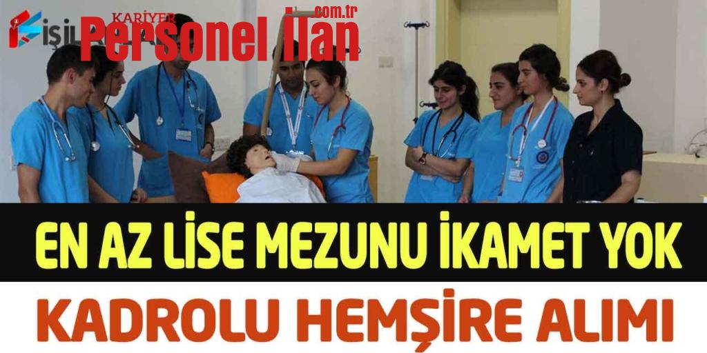 İzmir İZDOĞA En Az Lise Mezunu İkamet Şartsız Hemşire Alımı
