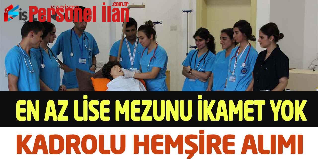İzmir İZDOĞA En Az Lise Mezunu İkamet Şartsız Hemşire Alımı