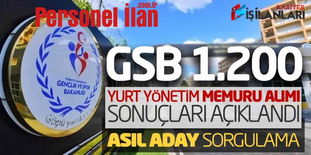 KYK 1.200 Yurt Yönetim Memuru Alımı Sonuçları Açıklandı! Sorgulama Sayfası