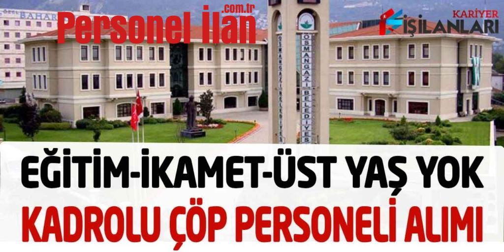 Kamu Dairesi Sürekli Kadroda Eğitim-Üst Yaş Şartı Yok Kamu İşçisi Alımı