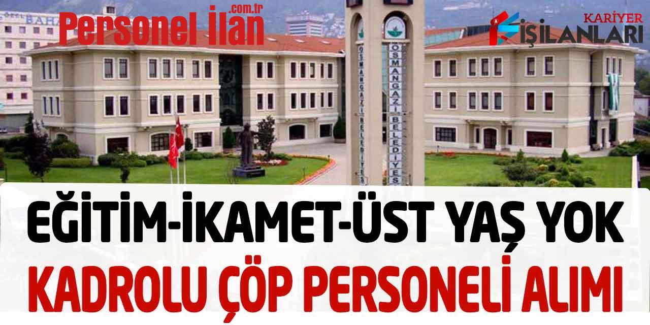 Kamu Dairesi Sürekli Kadroda Eğitim-Üst Yaş Şartı Yok Kamu İşçisi Alımı