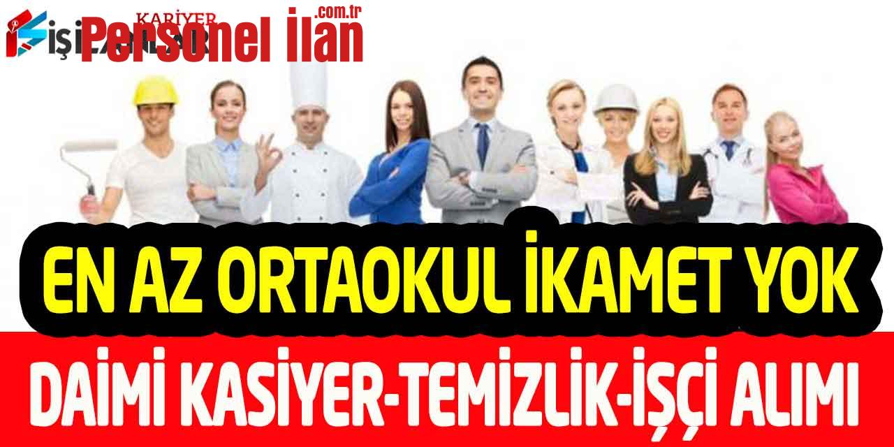 Kamu Kurumu İkamet Şartsız Kadrolu 28 Garson-Kasiyer-İşçi Alımı