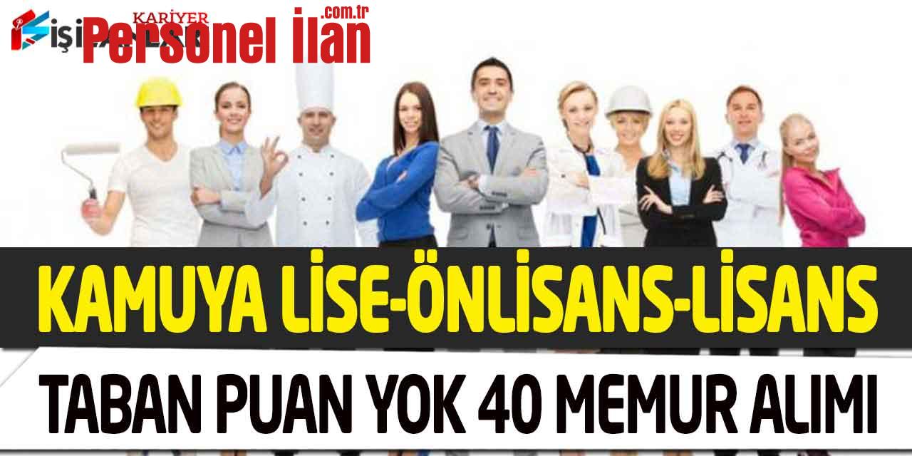 Kamuya Lise Önlisans Lisans Teknisyen Büro Destek Personeli Alımı Başvuruları