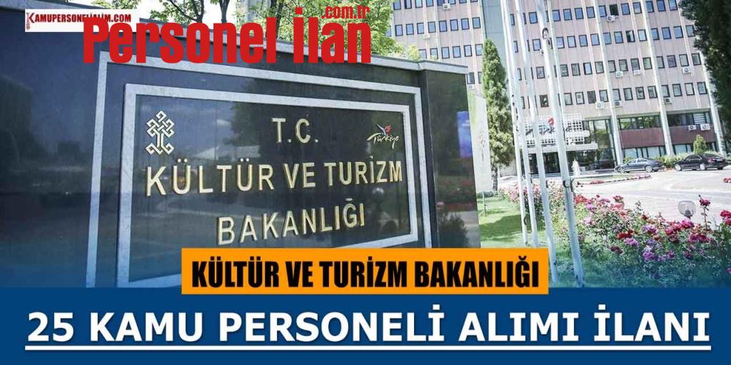 Kültür ve Turizm Bakanlığı 25 Kamu Personeli Alımı! ÖSYM 2023 Tercihleri