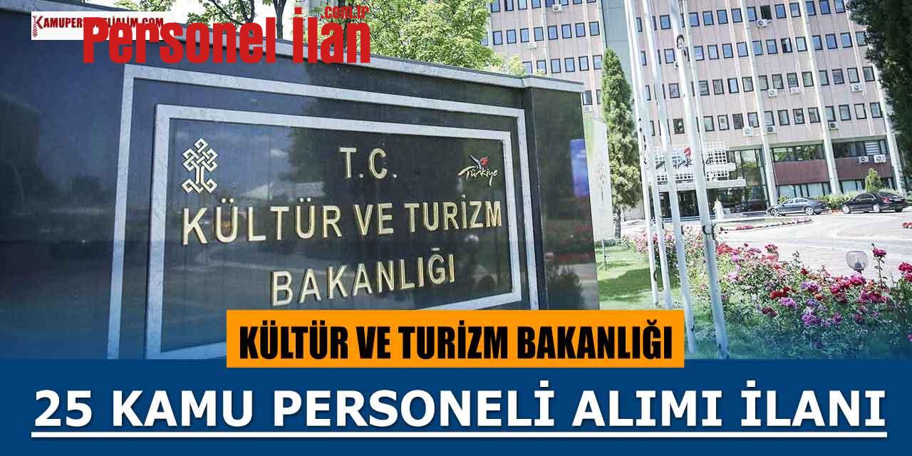 Kültür ve Turizm Bakanlığı 25 Kamu Personeli Alımı! ÖSYM 2023 Tercihleri