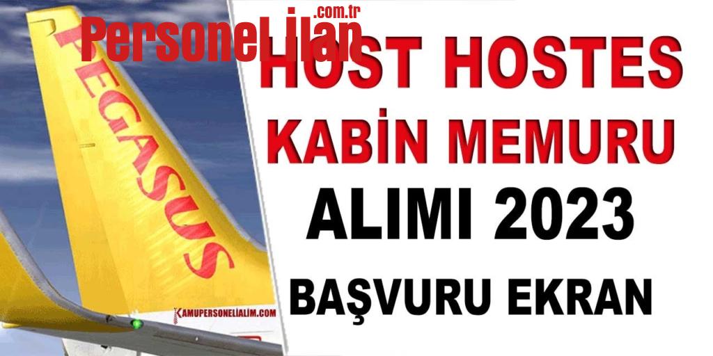 Pegasus Host, Hostes ve Kabin Memuru Alımı (2023 Yılı Başvuru Ekranı)