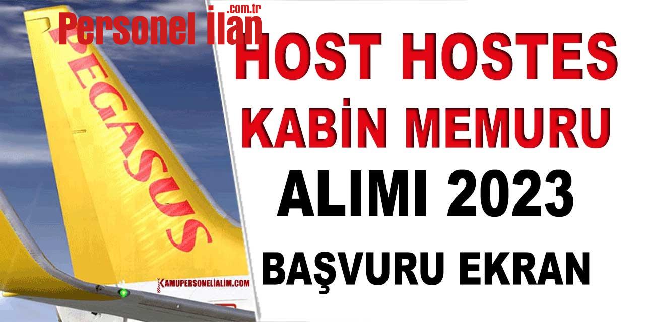Pegasus Host, Hostes ve Kabin Memuru Alımı (2023 Yılı Başvuru Ekranı)