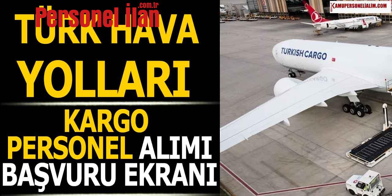 THY Kargo Personel Alımı Başvuru Ekranı