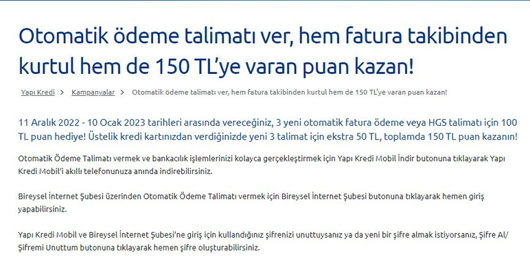 Yapı Kredi müşterileri 7 gün içinde o şartı yerine getirirse 150 lirayı ceplerine koyacak! - Resim : 2