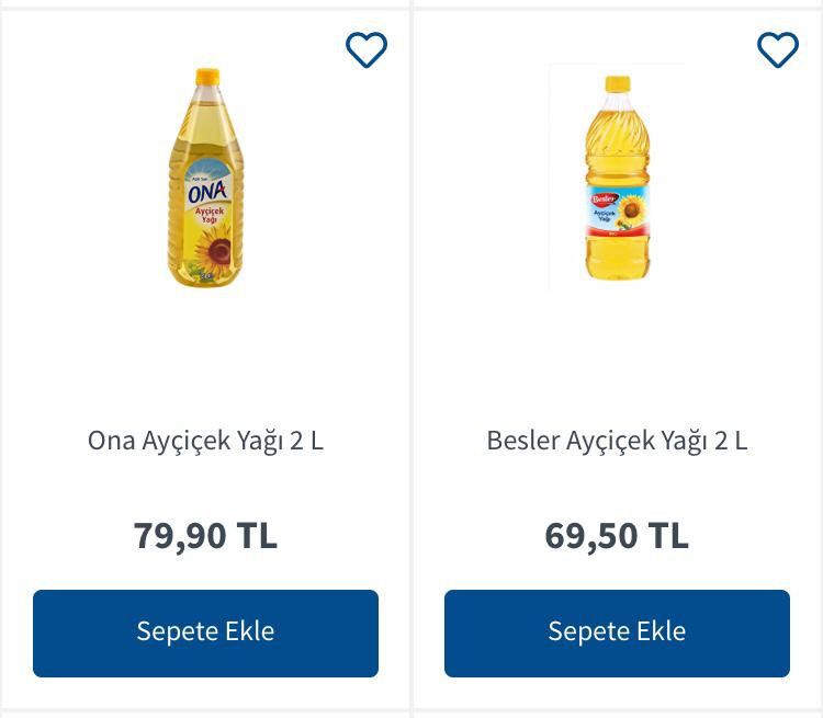 Migros Bizim Toptan ve CarrefourSA marketlerde Ayçiçek yağı fiyatlarını sizler için karşılaştırdık! - Resim : 6