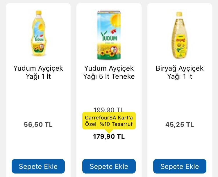 Migros Bizim Toptan ve CarrefourSA marketlerde Ayçiçek yağı fiyatlarını sizler için karşılaştırdık! - Resim : 8