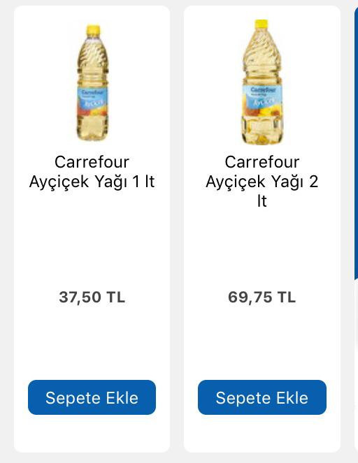 Migros Bizim Toptan ve CarrefourSA marketlerde Ayçiçek yağı fiyatlarını sizler için karşılaştırdık! - Resim : 9