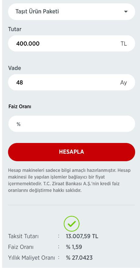 2.el araç almak isteyenlerin imdadına Ziraat Bankası yetişti! 400 bin TL taşıt kredisi verecek