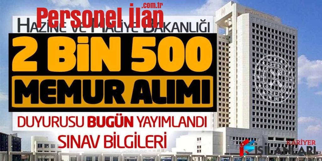 Bakanlık 2.500 Memur Alımı Duyurusu Bugün Yayımlandı! Sınav Bilgileri