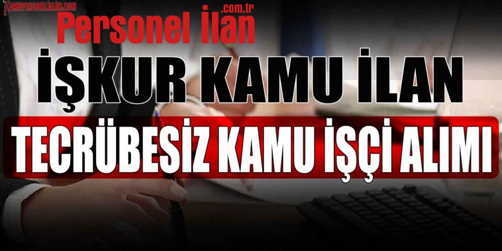 İŞKUR Kamu İlan! Tecrübesiz Kamu İşçi Alımı Başvuru Ekranı (İŞKUR 8500 TL Maaş)