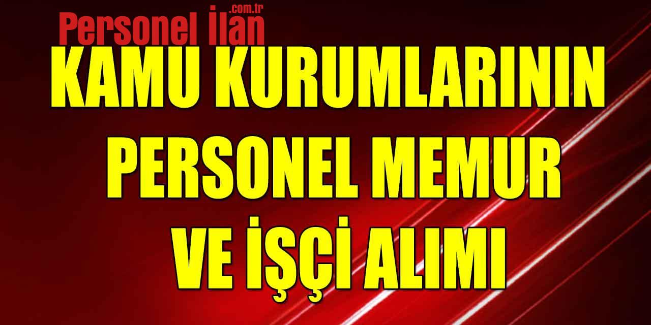 Kamu Kurumlarının Personel Memur Ve İşçi Alımı