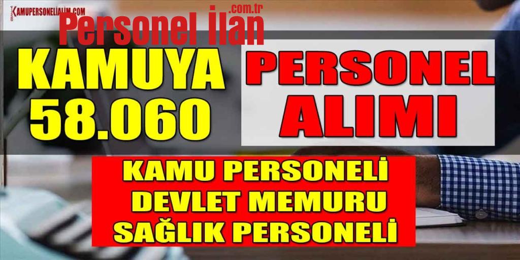 Kamuya 58.060 Kamu Personeli Alımı (Kadrolarda Artış)
