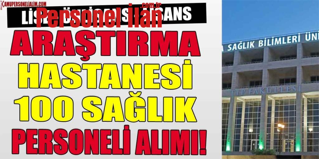 Kütahya Üniversitesi Araştırma Hastanesi 100 Sağlık Personeli Alımı! Lise Önlisans Lisans