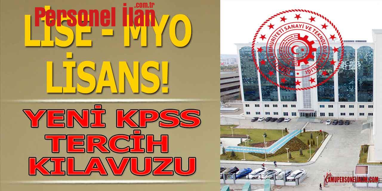 Lise Önlisans Lisans! KPSS Yeni Tercih Kılavuzu (16 Kadro)