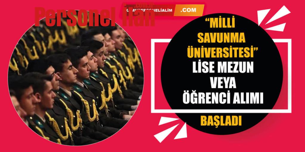 MSÜ Astsubay Adayı lise mezun veya öğrenci alımı MYO başladı