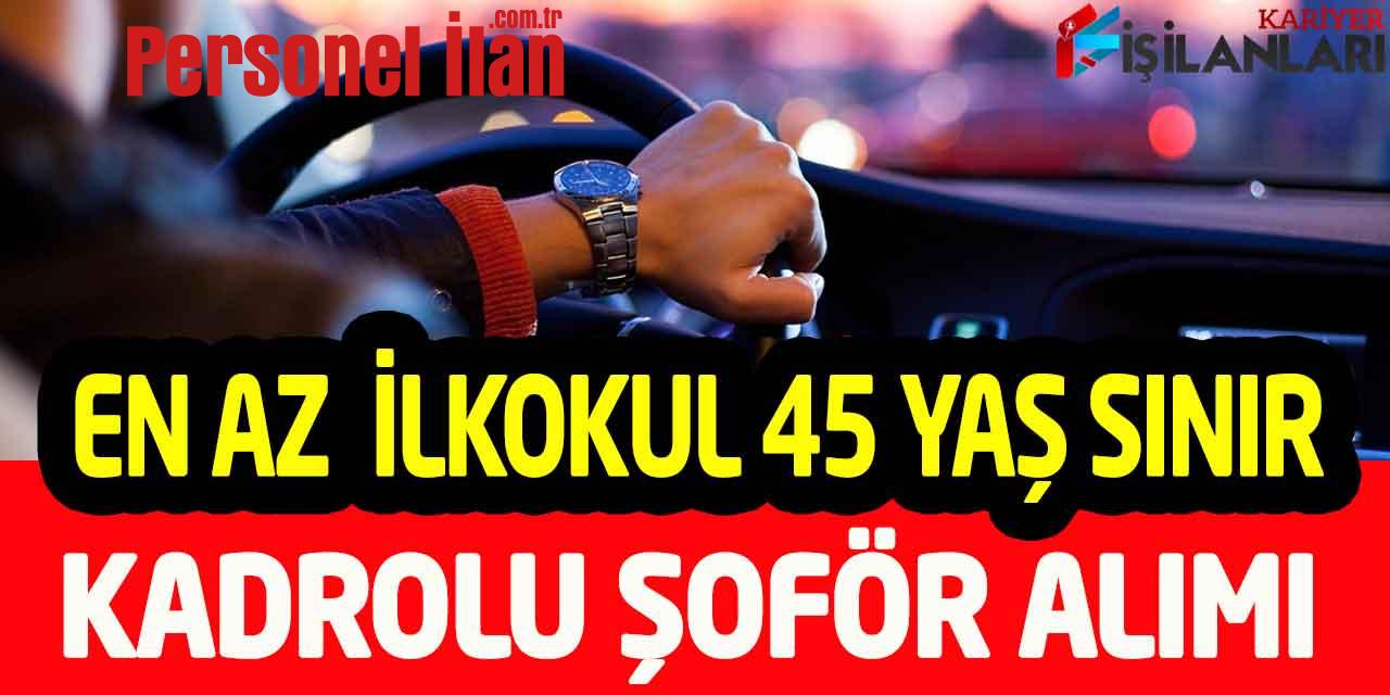 Manisa Büyükşehir En Az İlkokul 45 Yaş Sınır Kadrolu Şoför Alımı