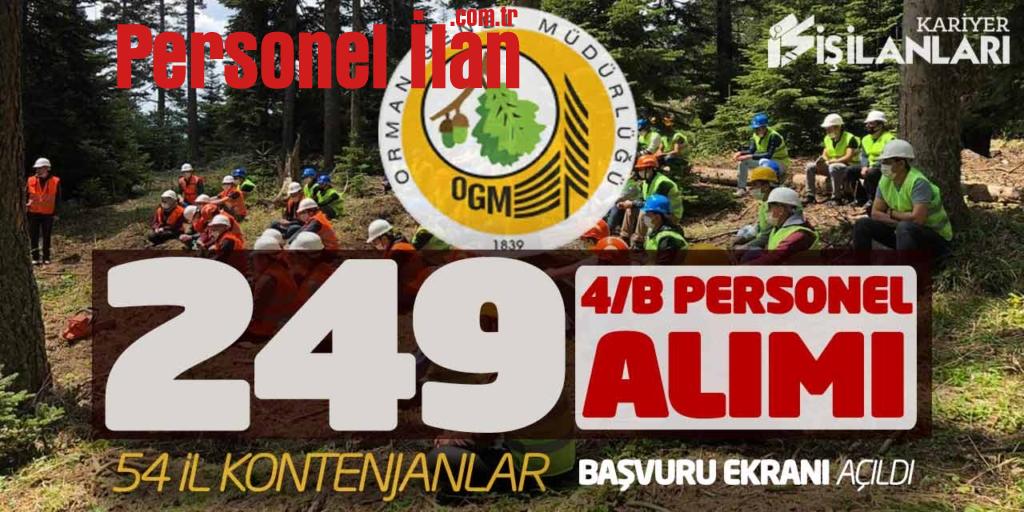 OGM 249 Sözleşmeli Personel Alımı Başvuru Ekranı Açıldı (54 İl Kontenjanlar)