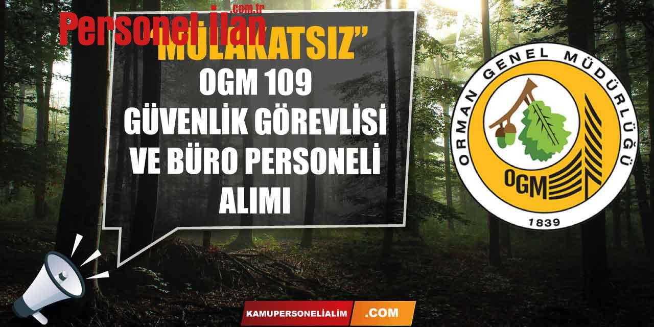 OGM Sınavsız 109 Şoför, Avukat Ve Güvenlik Görevlisi Alacak